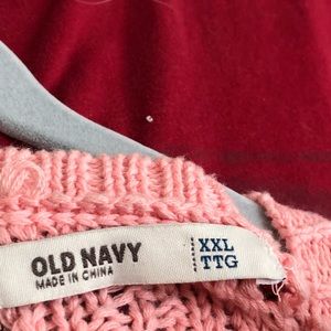 Old Navy spaghetti strap blouse with crop sweater.